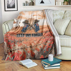 ANZAC Day Blanket Commemorative Soldier Tribute