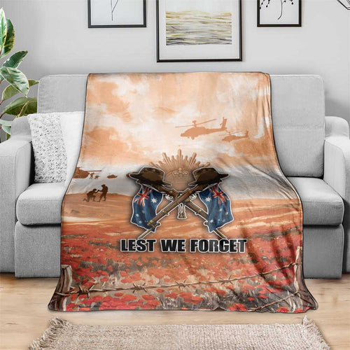 ANZAC Day Blanket Commemorative Soldier Tribute