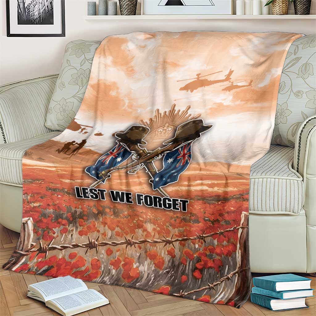 ANZAC Day Blanket Commemorative Soldier Tribute