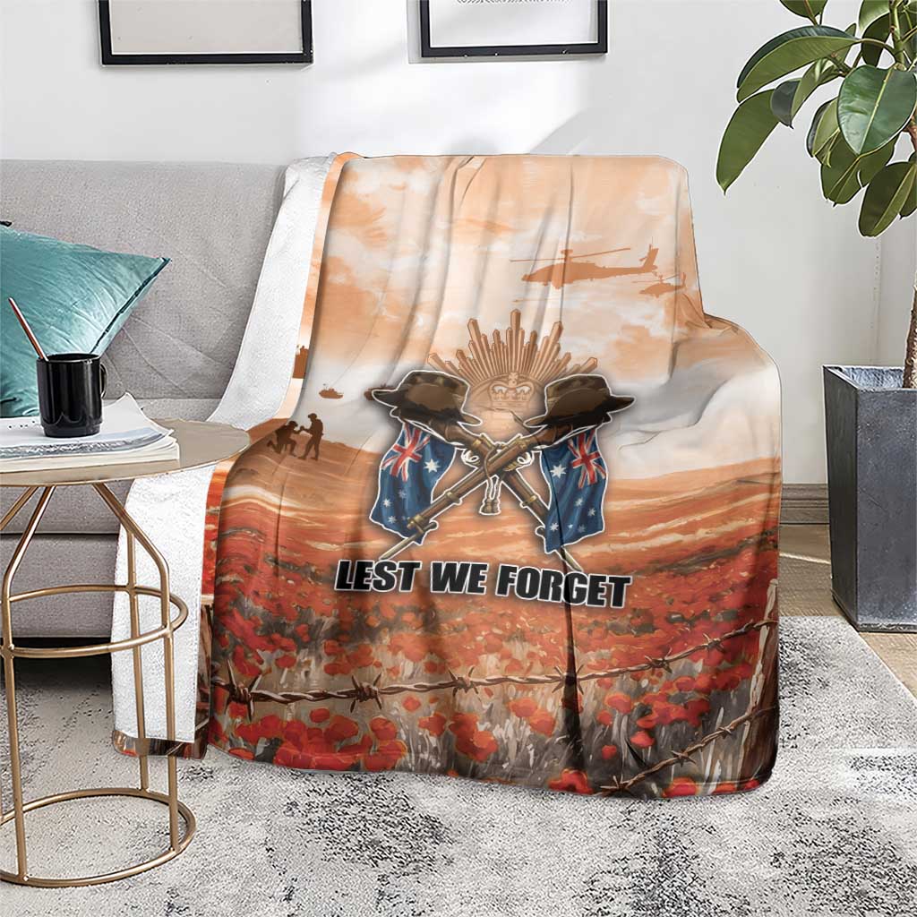 ANZAC Day Blanket Commemorative Soldier Tribute