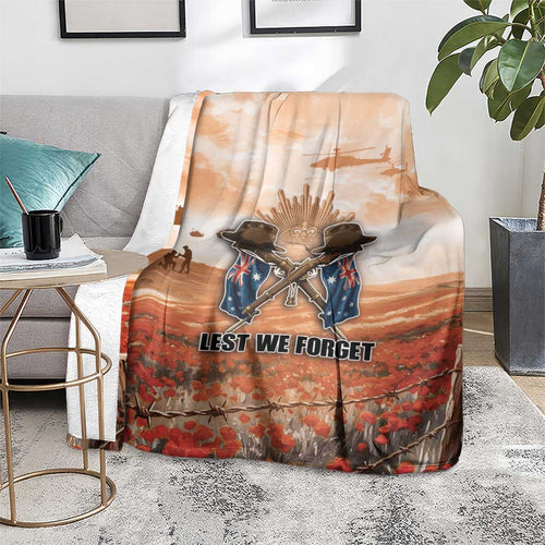ANZAC Day Blanket Commemorative Soldier Tribute