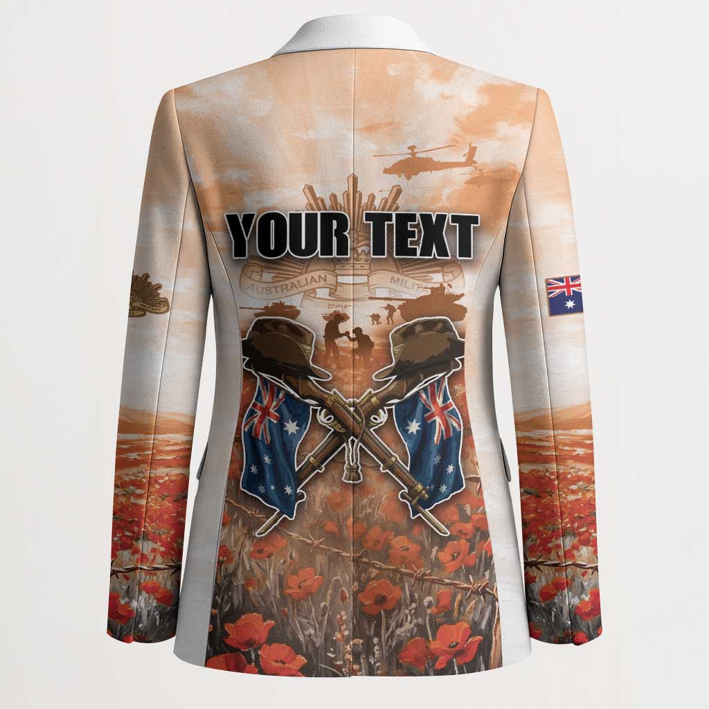Personalised ANZAC Day Blazer Commemorative Soldier Tribute