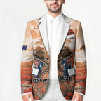 Personalised ANZAC Day Blazer Commemorative Soldier Tribute