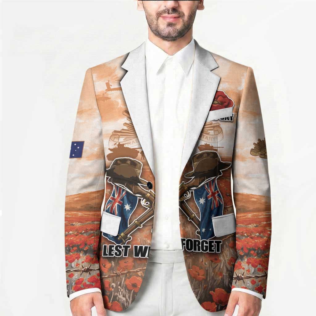 Personalised ANZAC Day Blazer Commemorative Soldier Tribute