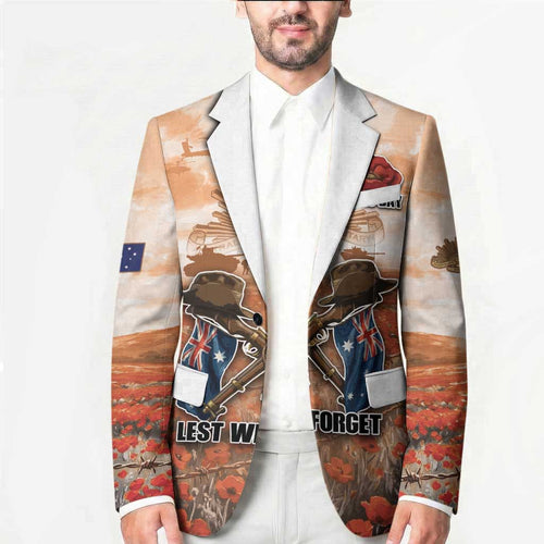 Personalised ANZAC Day Blazer Commemorative Soldier Tribute