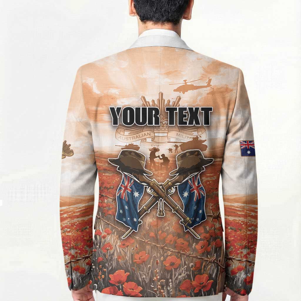 Personalised ANZAC Day Blazer Commemorative Soldier Tribute