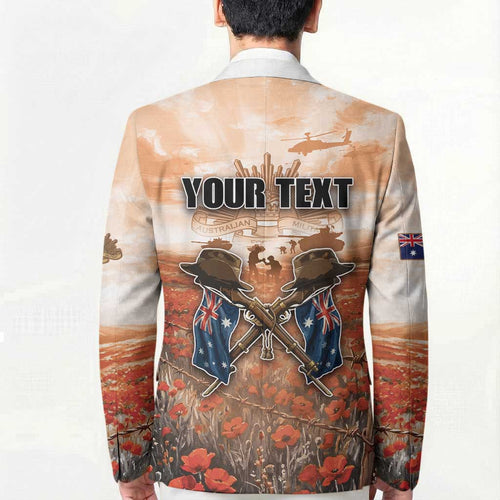 Personalised ANZAC Day Blazer Commemorative Soldier Tribute