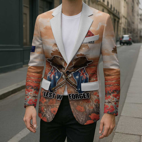 Personalised ANZAC Day Blazer Commemorative Soldier Tribute