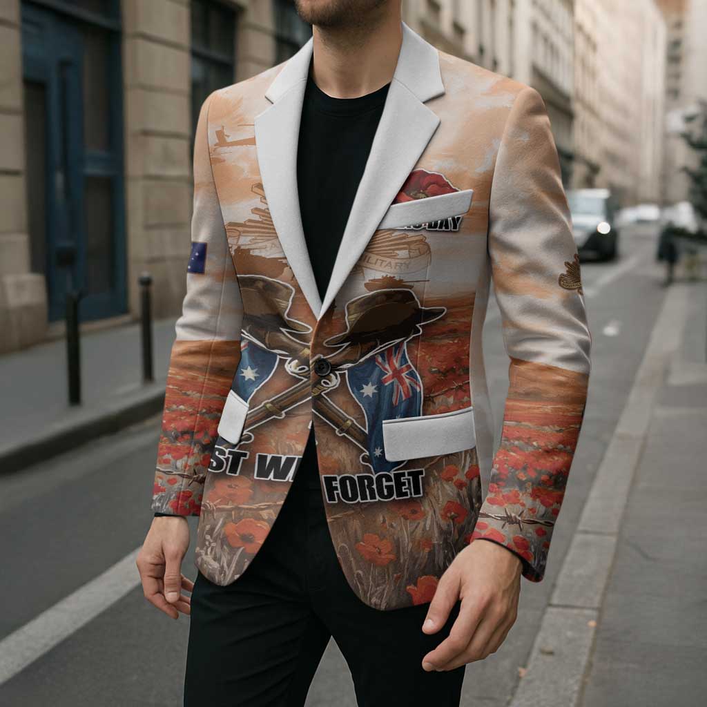 Personalised ANZAC Day Blazer Commemorative Soldier Tribute