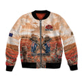 Personalised ANZAC Day Bomber Jacket Commemorative Soldier Tribute