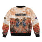 Personalised ANZAC Day Bomber Jacket Commemorative Soldier Tribute