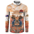 Personalised ANZAC Day Button Sweatshirt Commemorative Soldier Tribute