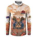 Personalised ANZAC Day Button Sweatshirt Commemorative Soldier Tribute