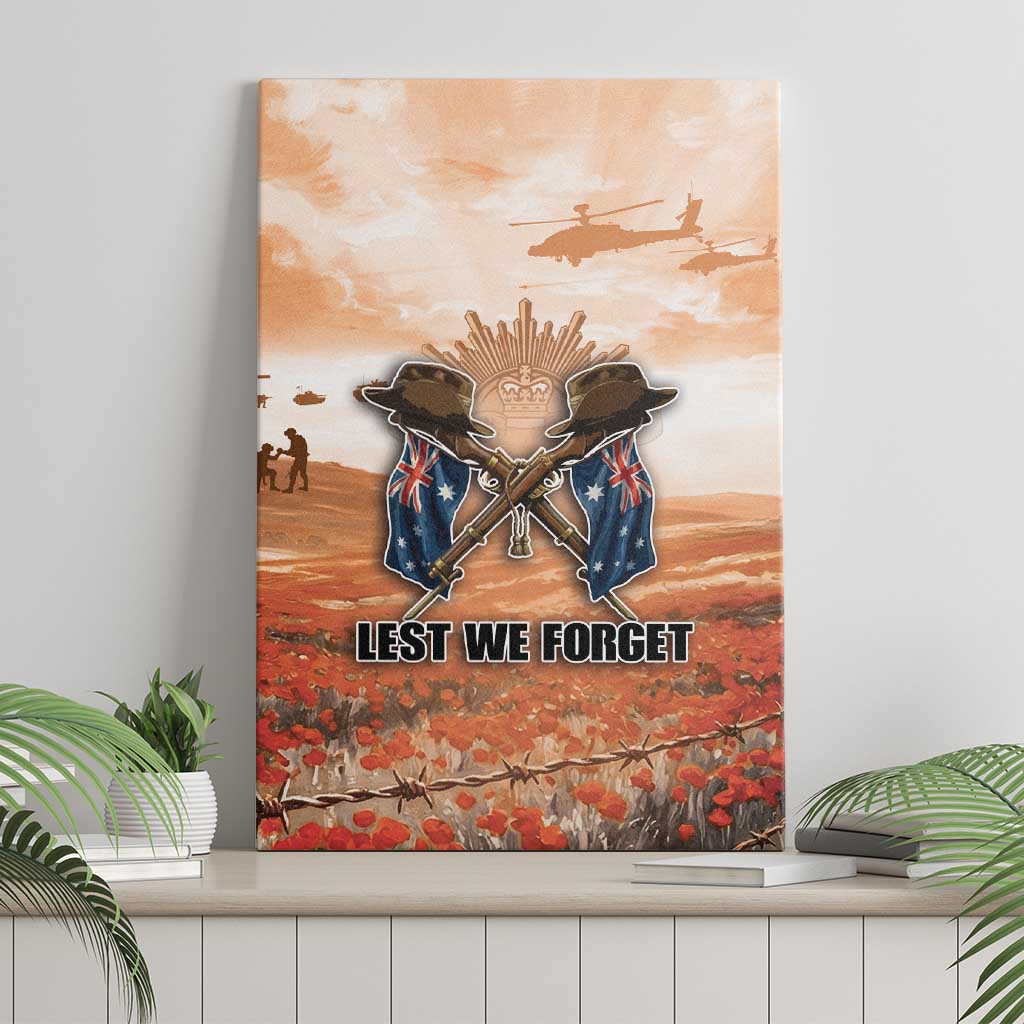 ANZAC Day Canvas Wall Art Commemorative Soldier Tribute