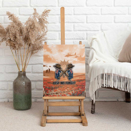 ANZAC Day Canvas Wall Art Commemorative Soldier Tribute