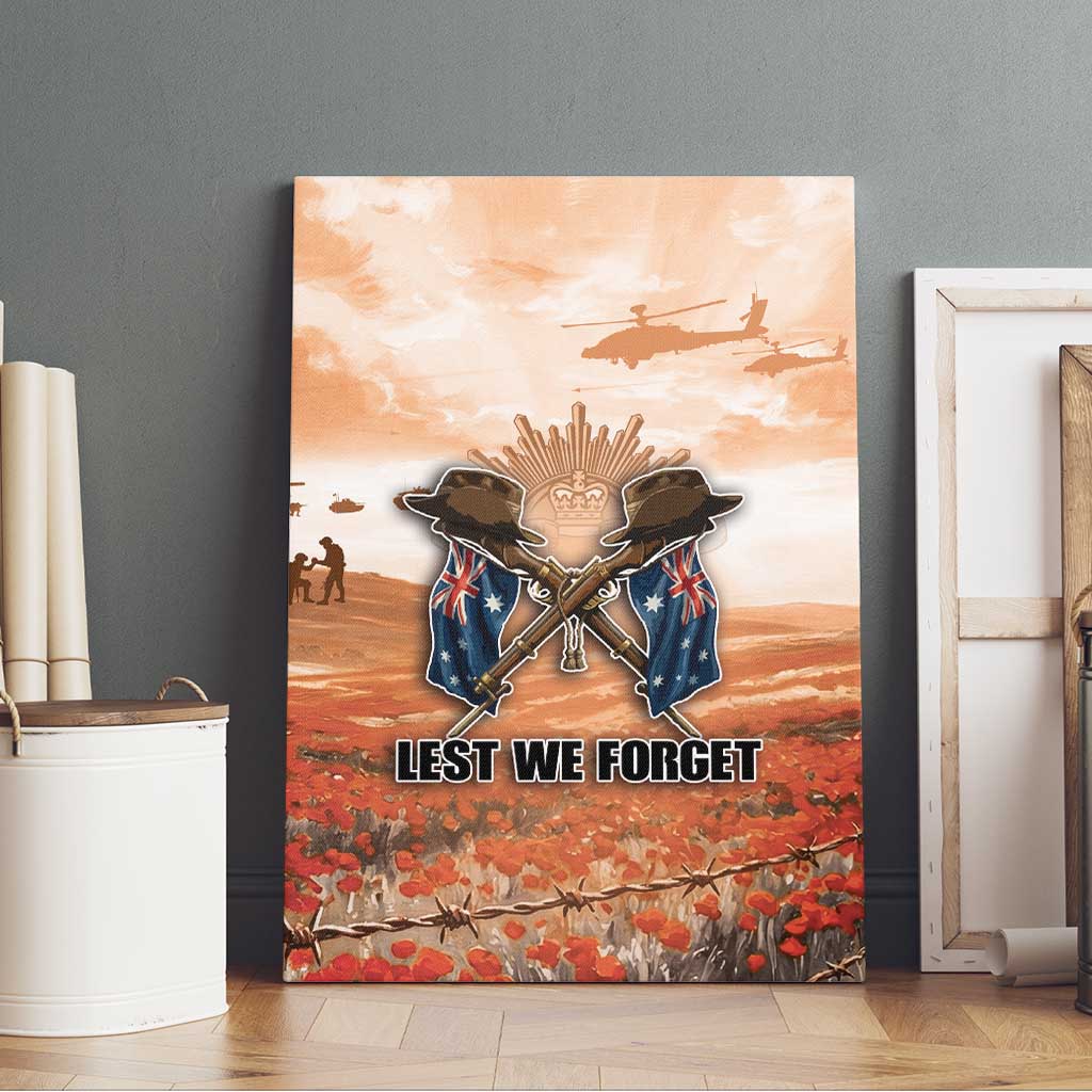 ANZAC Day Canvas Wall Art Commemorative Soldier Tribute