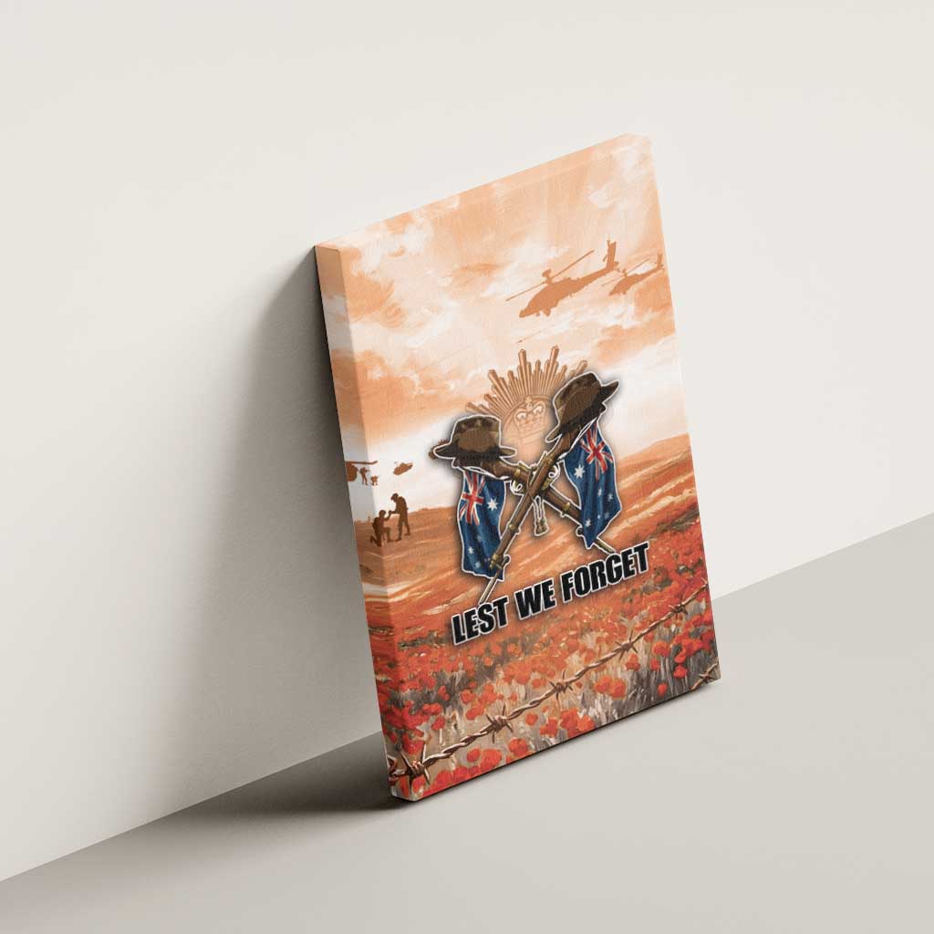 ANZAC Day Canvas Wall Art Commemorative Soldier Tribute