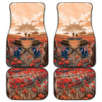 Personalised ANZAC Day Car Mats Commemorative Soldier Tribute