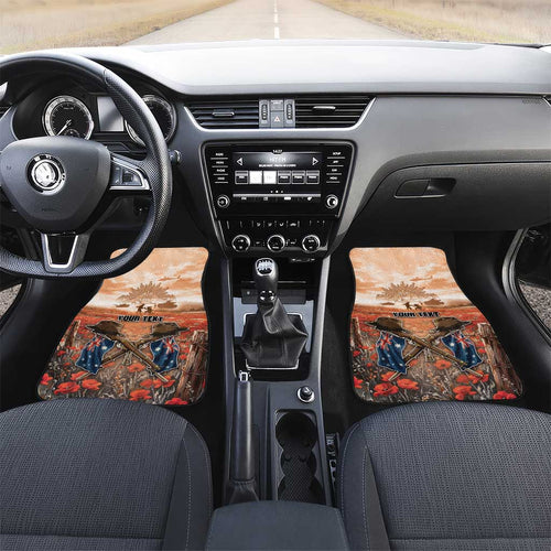Personalised ANZAC Day Car Mats Commemorative Soldier Tribute