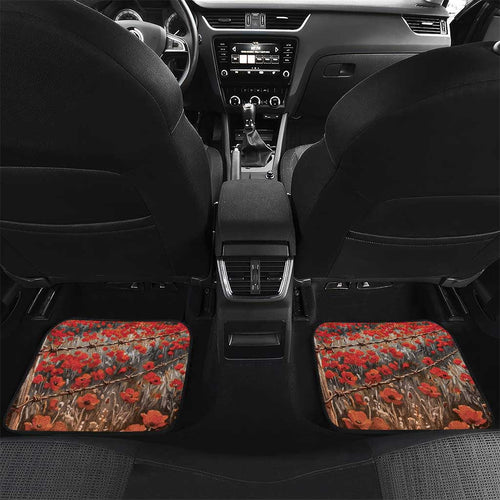 Personalised ANZAC Day Car Mats Commemorative Soldier Tribute
