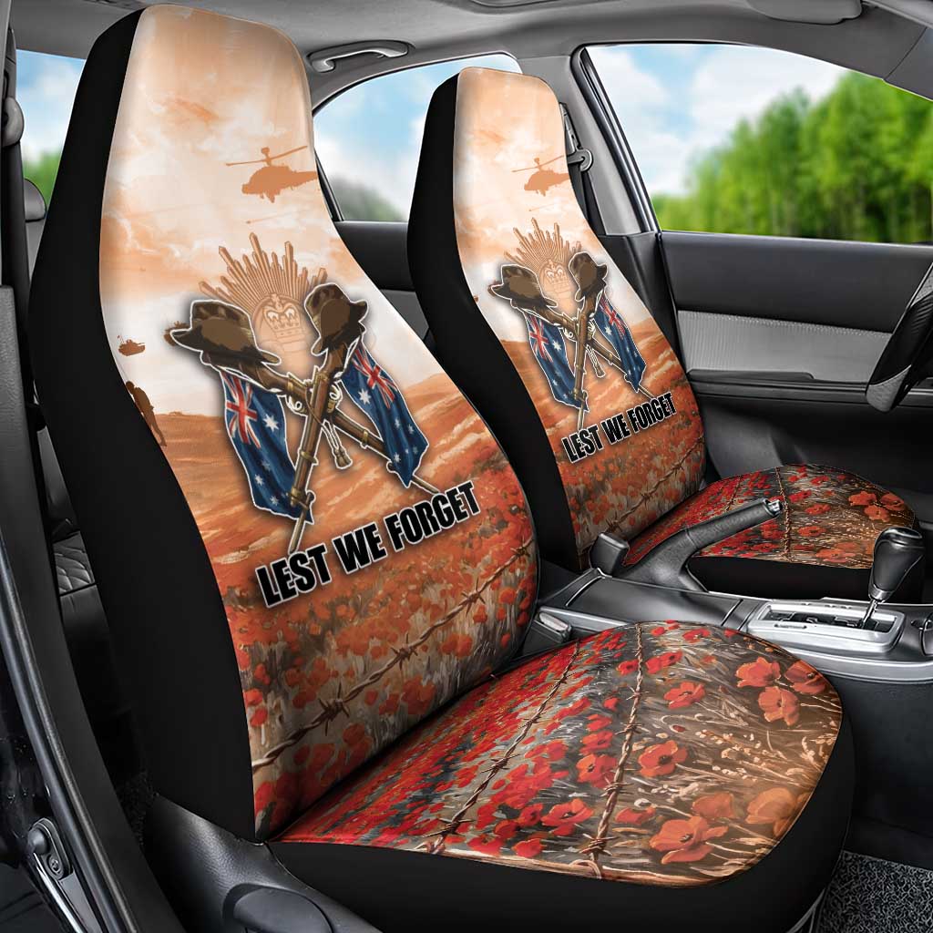 ANZAC Day Car Seat Cover Commemorative Soldier Tribute