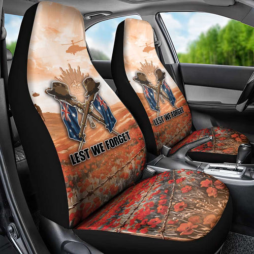 ANZAC Day Car Seat Cover Commemorative Soldier Tribute