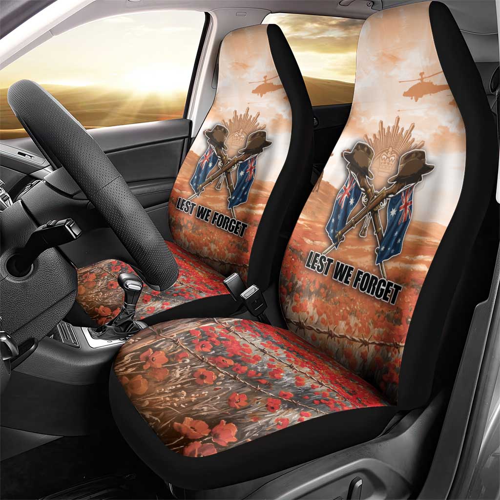 ANZAC Day Car Seat Cover Commemorative Soldier Tribute