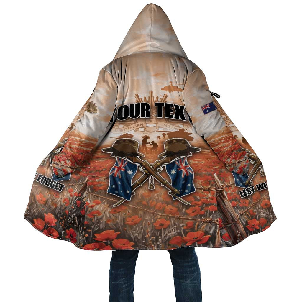 Personalised ANZAC Day Cloak Commemorative Soldier Tribute