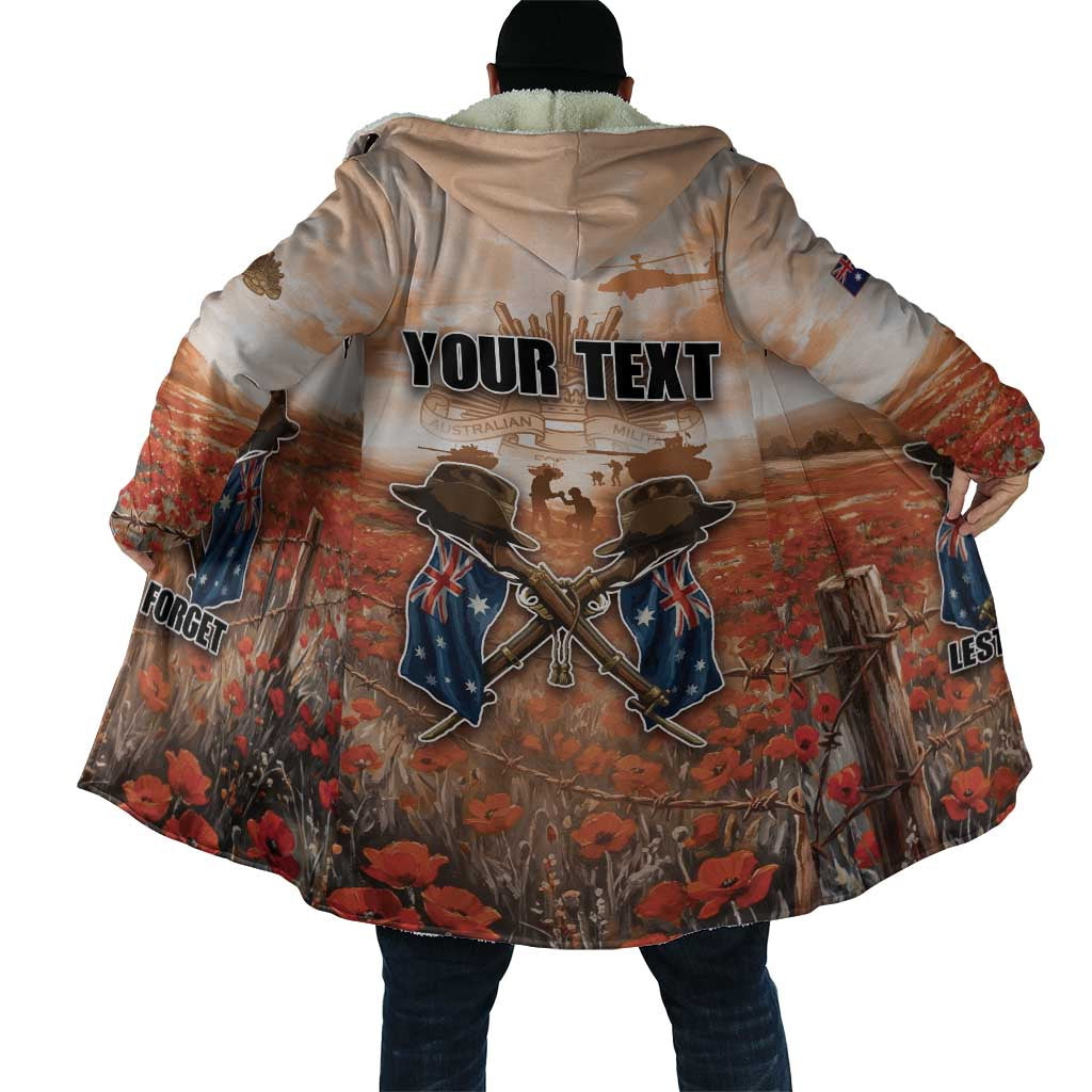 Personalised ANZAC Day Cloak Commemorative Soldier Tribute