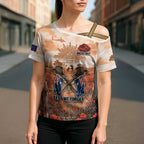 Personalised ANZAC Day Cross Shoulder Shirt Commemorative Soldier Tribute