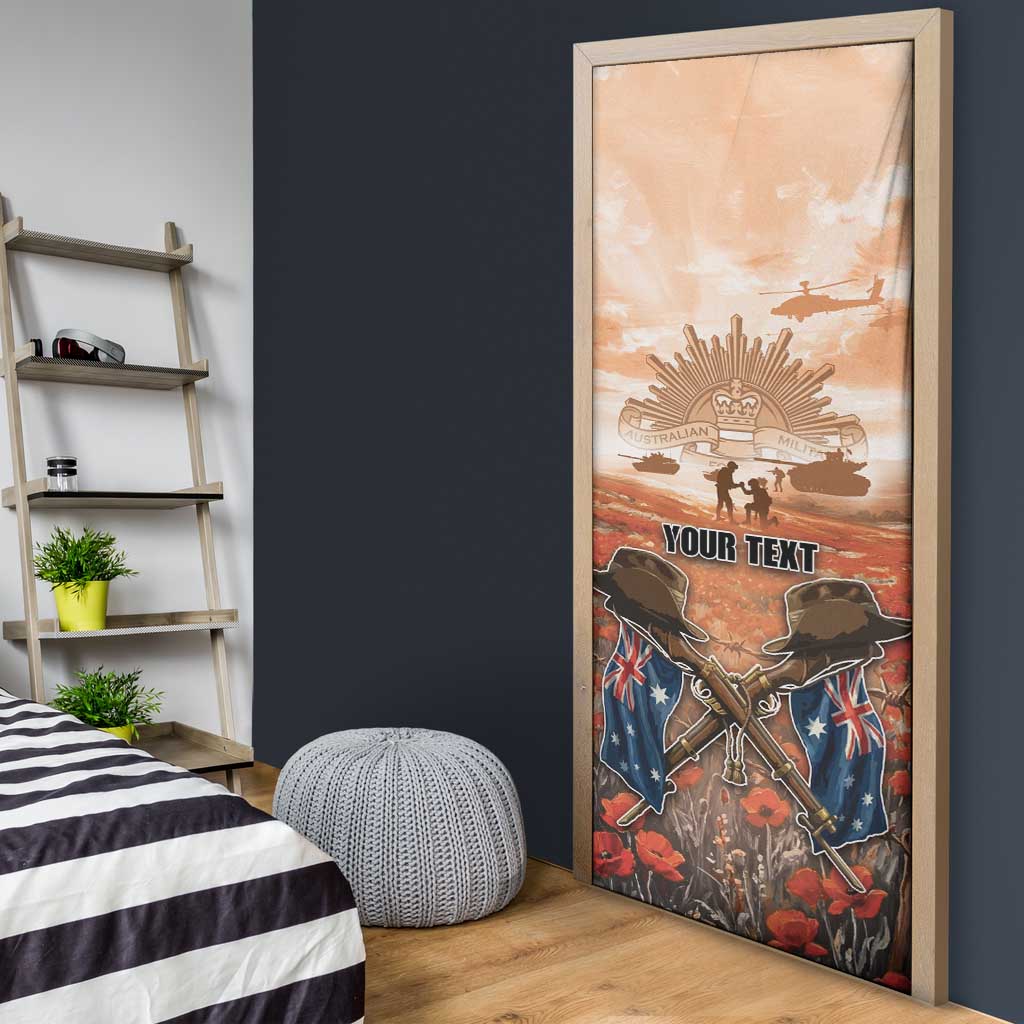 Personalised ANZAC Day Door Cover Commemorative Soldier Tribute