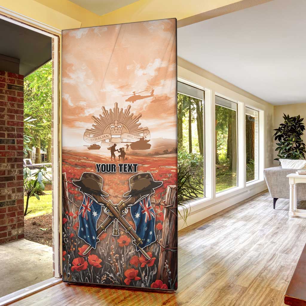 Personalised ANZAC Day Door Cover Commemorative Soldier Tribute