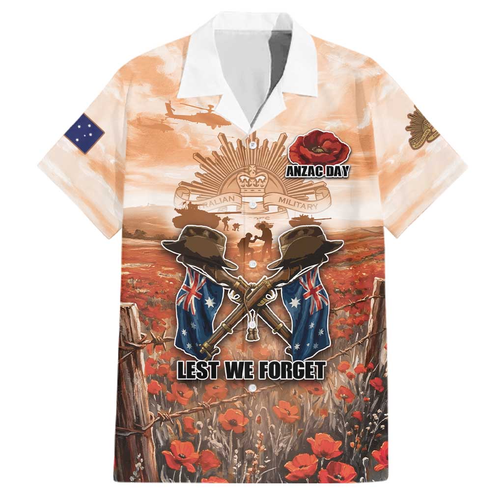 Personalised ANZAC Day Family Matching Mermaid Dress and Hawaiian Shirt Commemorative Soldier Tribute