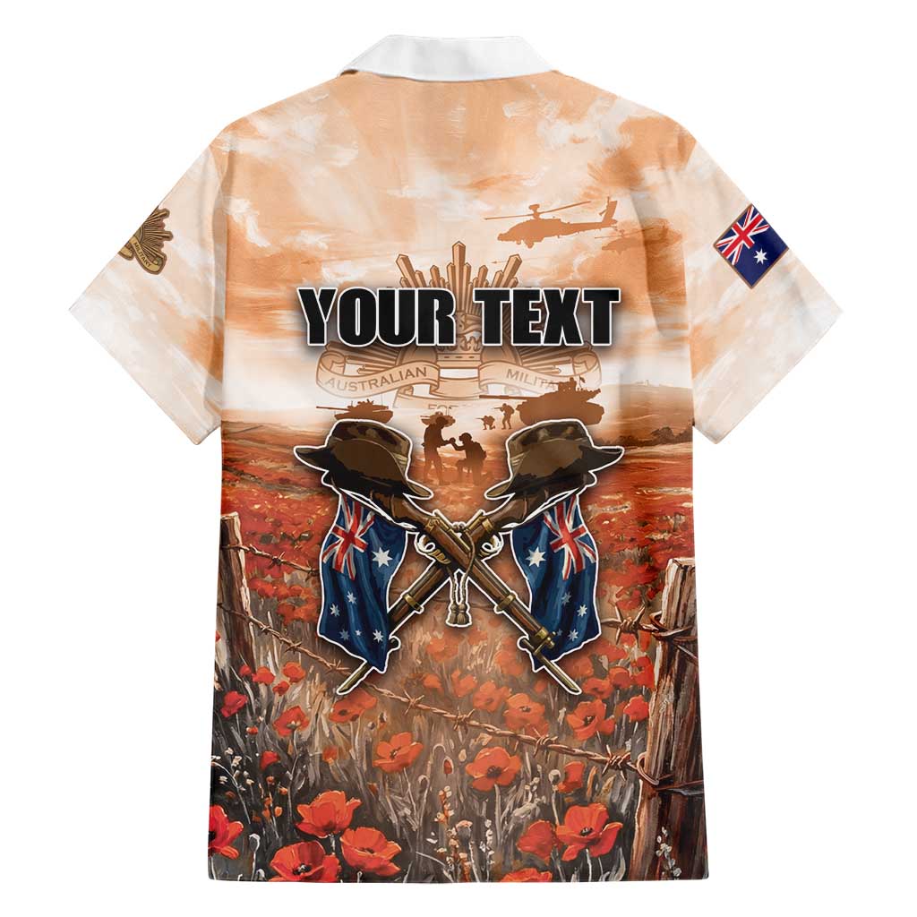 Personalised ANZAC Day Family Matching Mermaid Dress and Hawaiian Shirt Commemorative Soldier Tribute
