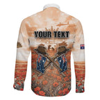 Personalised ANZAC Day Family Matching Mermaid Dress and Hawaiian Shirt Commemorative Soldier Tribute