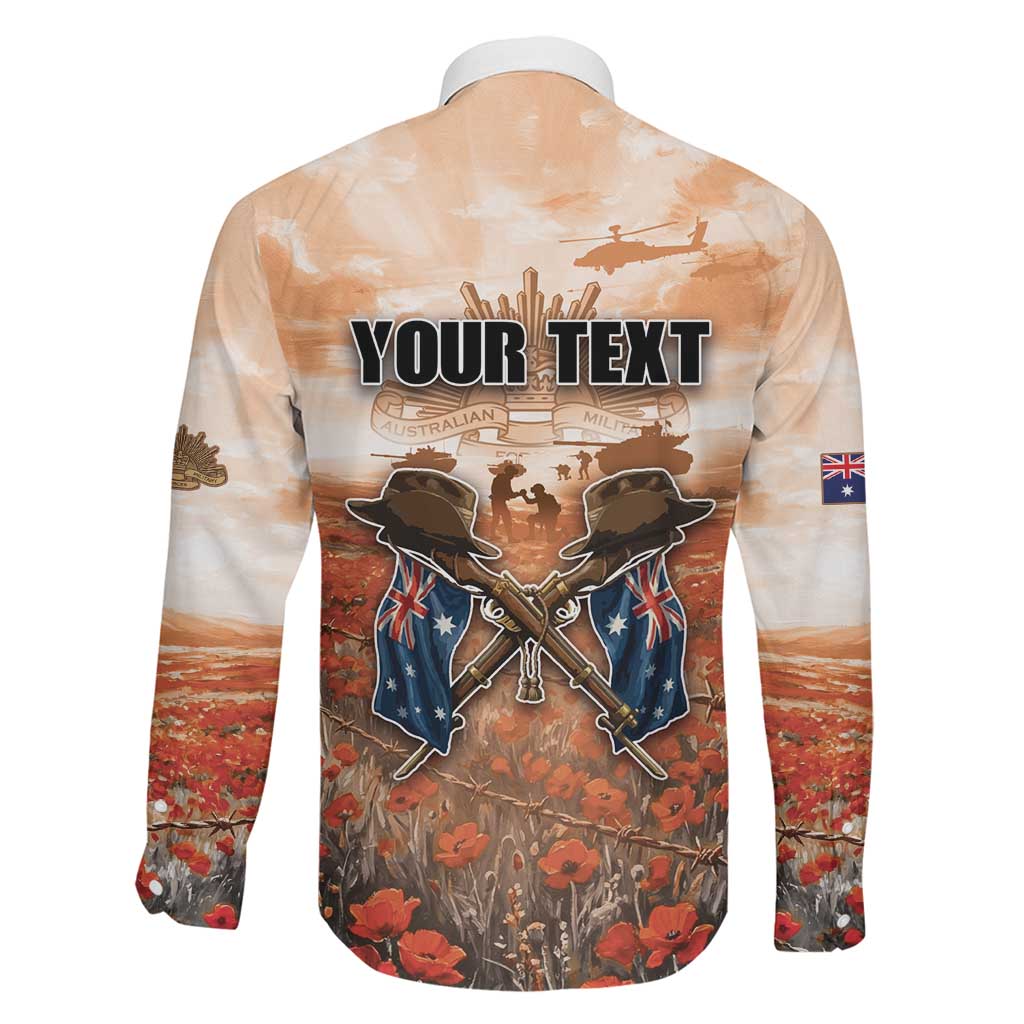 Personalised ANZAC Day Family Matching Summer Maxi Dress and Hawaiian Shirt Commemorative Soldier Tribute
