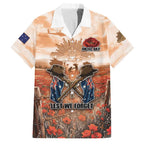 Personalised ANZAC Day Family Matching Tank Maxi Dress and Hawaiian Shirt Commemorative Soldier Tribute