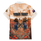 Personalised ANZAC Day Family Matching Tank Maxi Dress and Hawaiian Shirt Commemorative Soldier Tribute