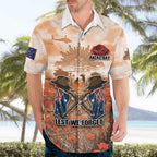 Personalised ANZAC Day Hawaiian Shirt Commemorative Soldier Tribute