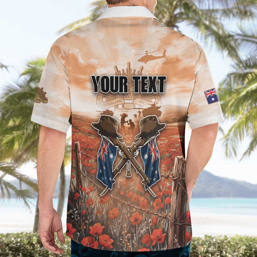 Personalised ANZAC Day Hawaiian Shirt Commemorative Soldier Tribute