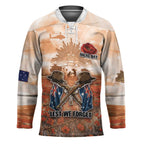 Personalised ANZAC Day Hockey Jersey Commemorative Soldier Tribute