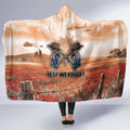 ANZAC Day Hooded Blanket Commemorative Soldier Tribute