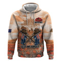 Personalised ANZAC Day Hoodie Commemorative Soldier Tribute