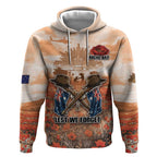Personalised ANZAC Day Hoodie Commemorative Soldier Tribute