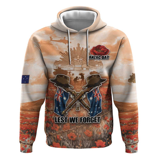 Personalised ANZAC Day Hoodie Commemorative Soldier Tribute