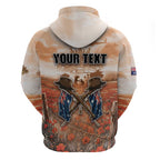 Personalised ANZAC Day Hoodie Commemorative Soldier Tribute