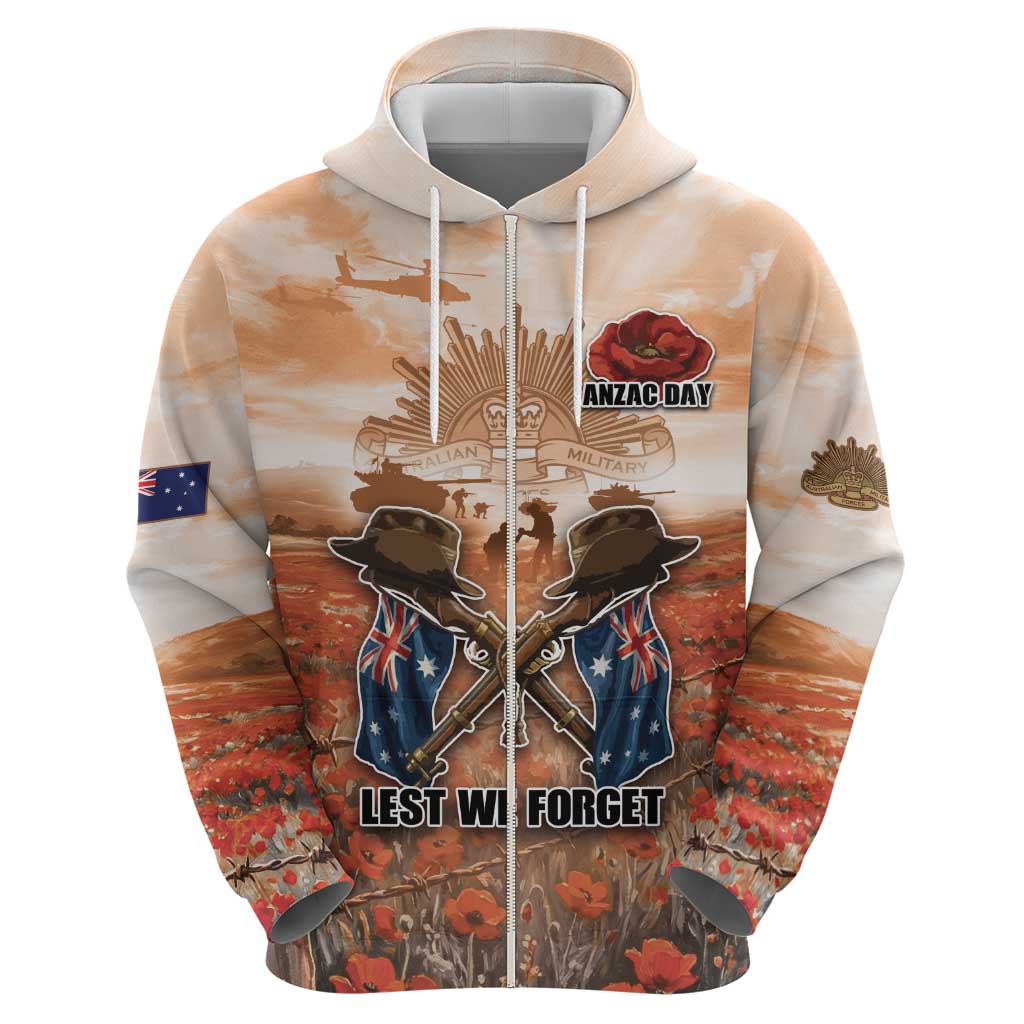 Personalised ANZAC Day Hoodie Commemorative Soldier Tribute