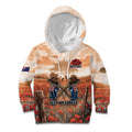 Personalised ANZAC Day Kid Hoodie Commemorative Soldier Tribute