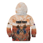 Personalised ANZAC Day Kid Hoodie Commemorative Soldier Tribute