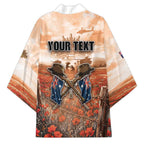 Personalised ANZAC Day Kimono Commemorative Soldier Tribute
